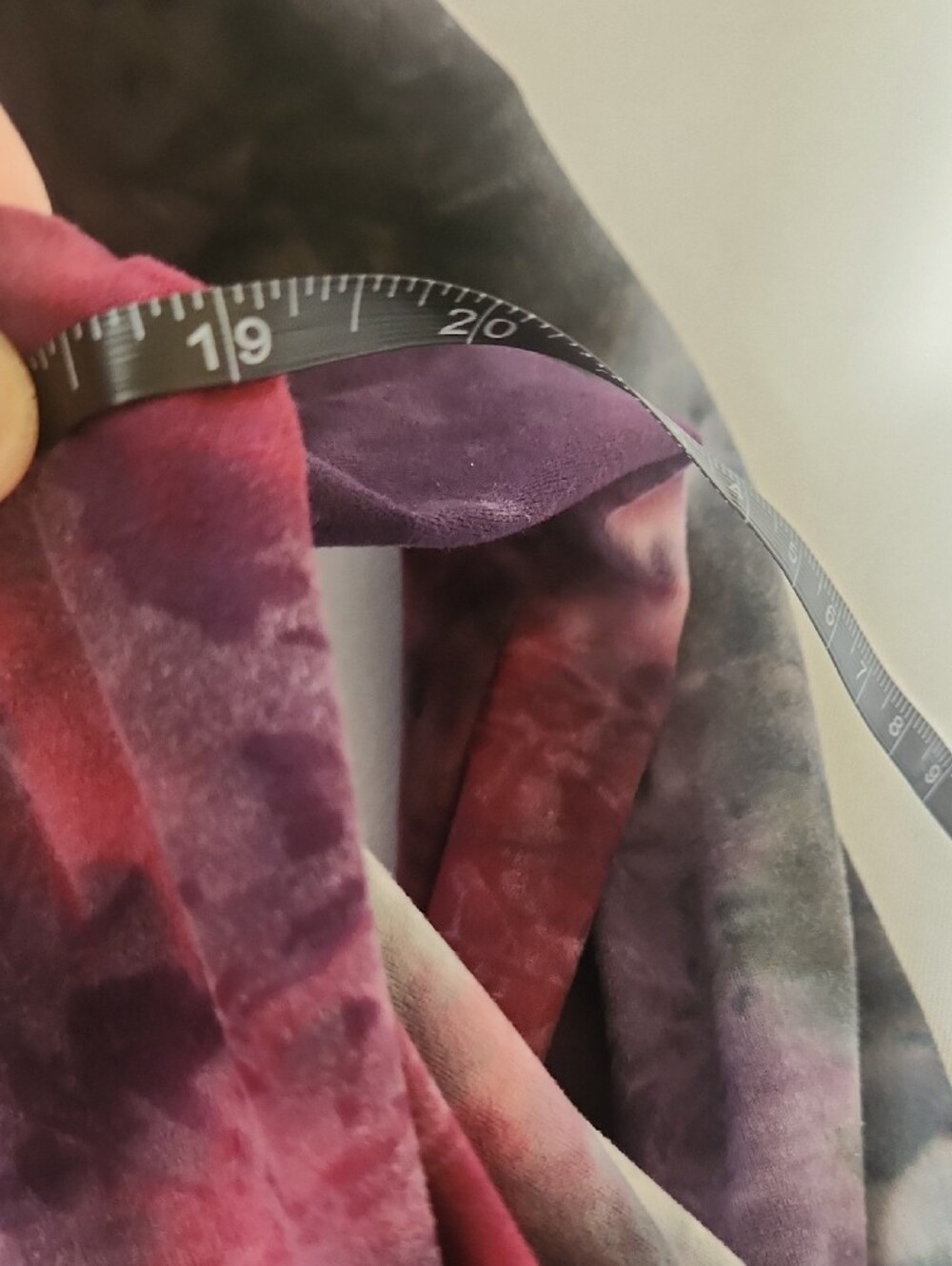 🐦 Sunday Tie-Dye Open Front Cardigan - Purple, Black & Red - Picture 7 of 9
